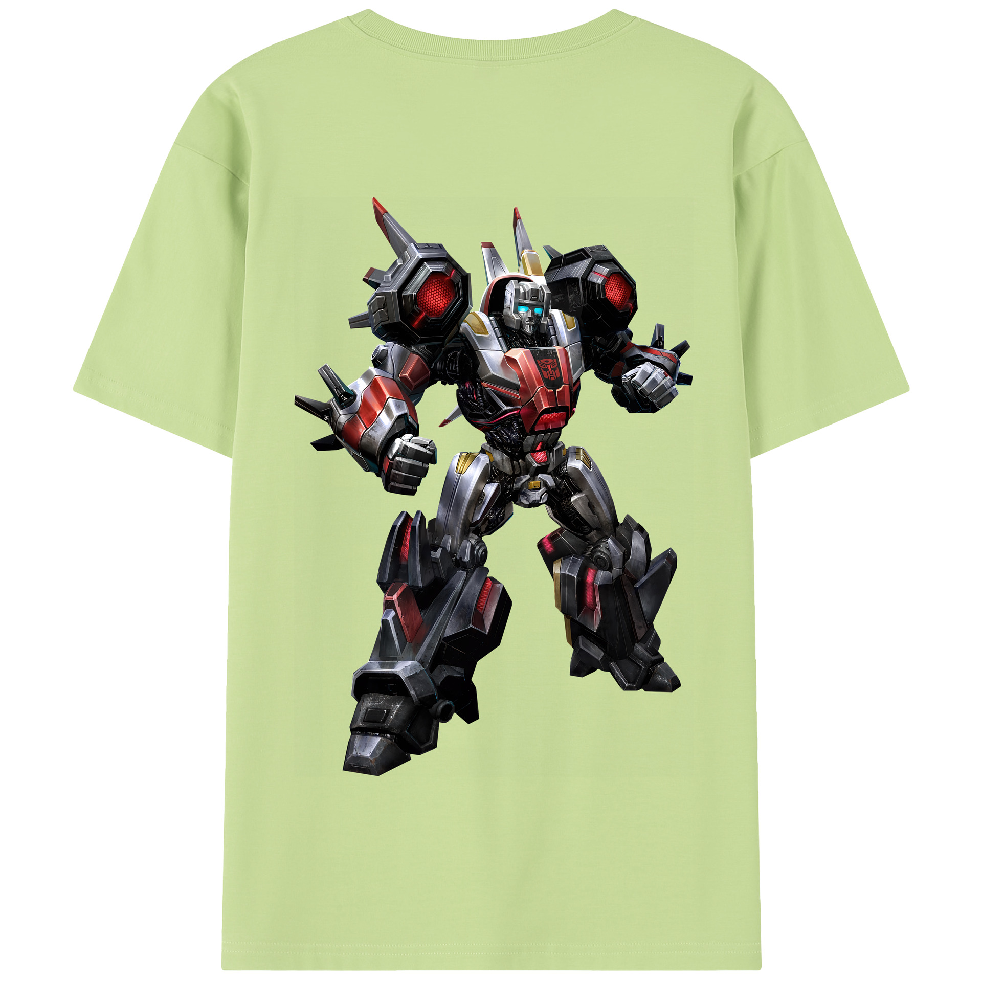 （画像用） Transformers トランスフォーマー 綿100％半袖Tシャツ（背面プリント）